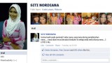 Gambar facebook Siti Nordiana Bertudung