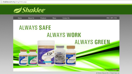 Www shaklee2u com my login